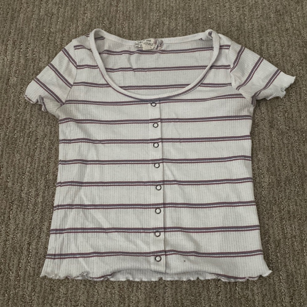 Striped Crop Top